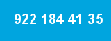 922 184 41 35 922 184 41 35